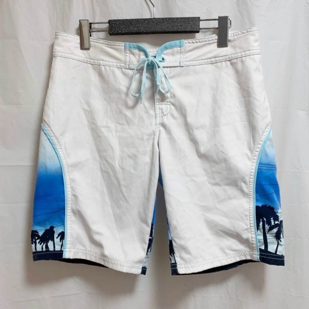 Billabong White & Blue Board Shorts Swim Trunks Men Size 7